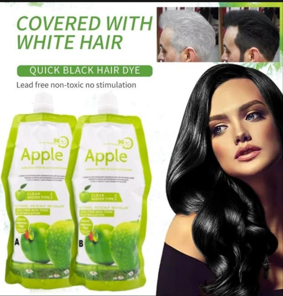 Apple Hair Color 96 Natural Black Ammonia Free