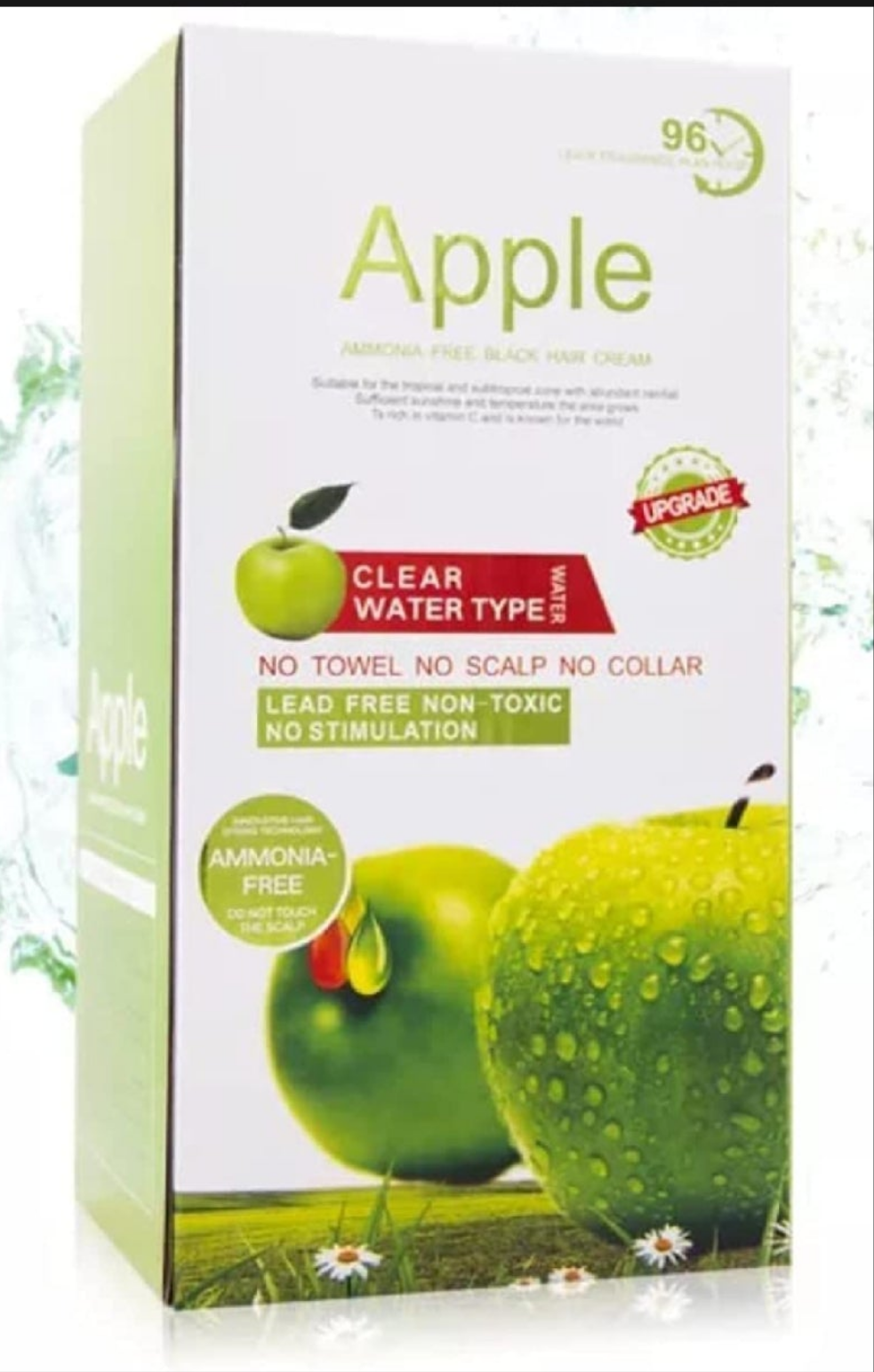 Apple Hair Color 96 Natural Black Ammonia Free