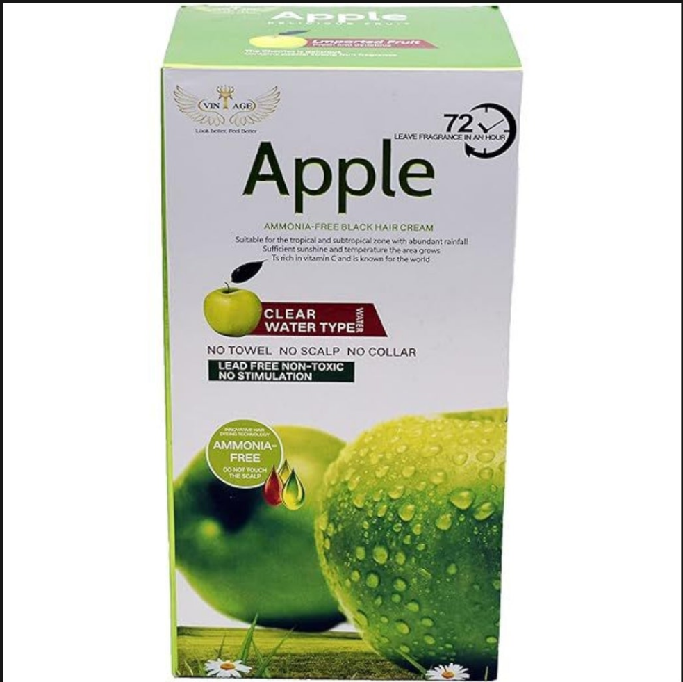 Apple Hair Color 96 Natural Black Ammonia Free