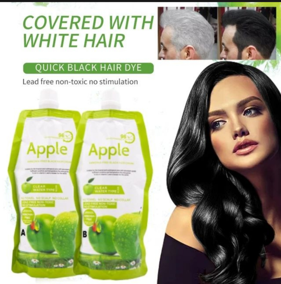 Apple Hair Color 96 Natural Black Ammonia Free