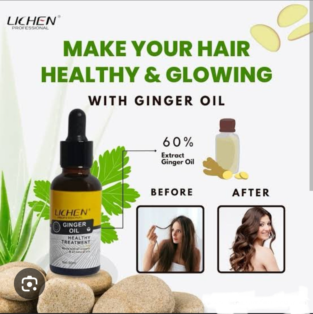 Hair Regrowth  Ginger Shampoo 500ml & Hair Regrowth Ginger Oil 30ml