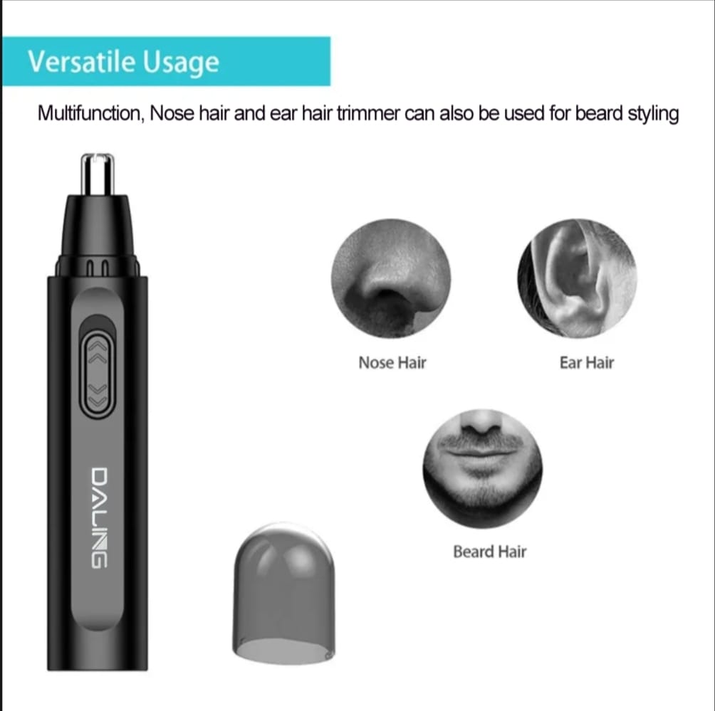 Daling Men's Rechargeable Nose & Ear Hair Trimmer