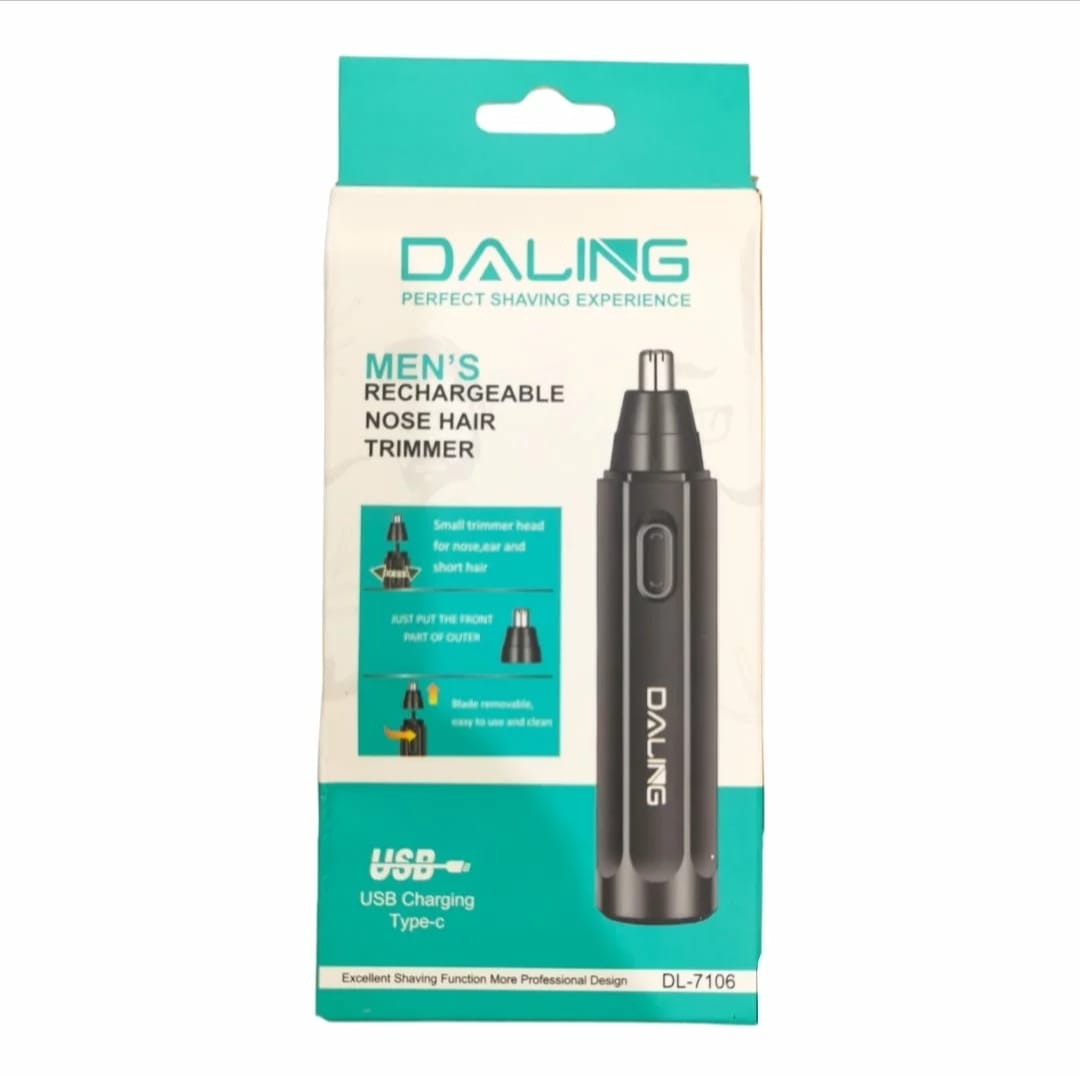 Daling Men's Rechargeable Nose & Ear Hair Trimmer